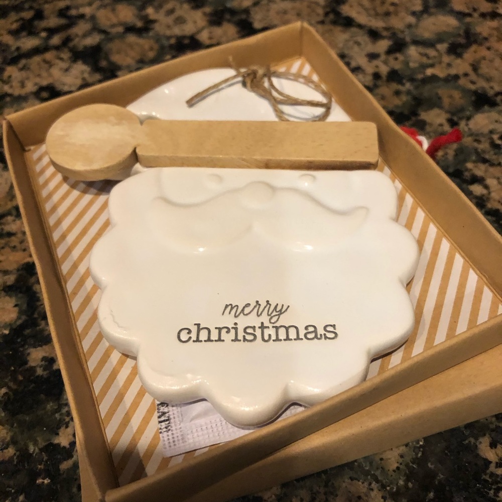 Mud Pie Santa Ornament
